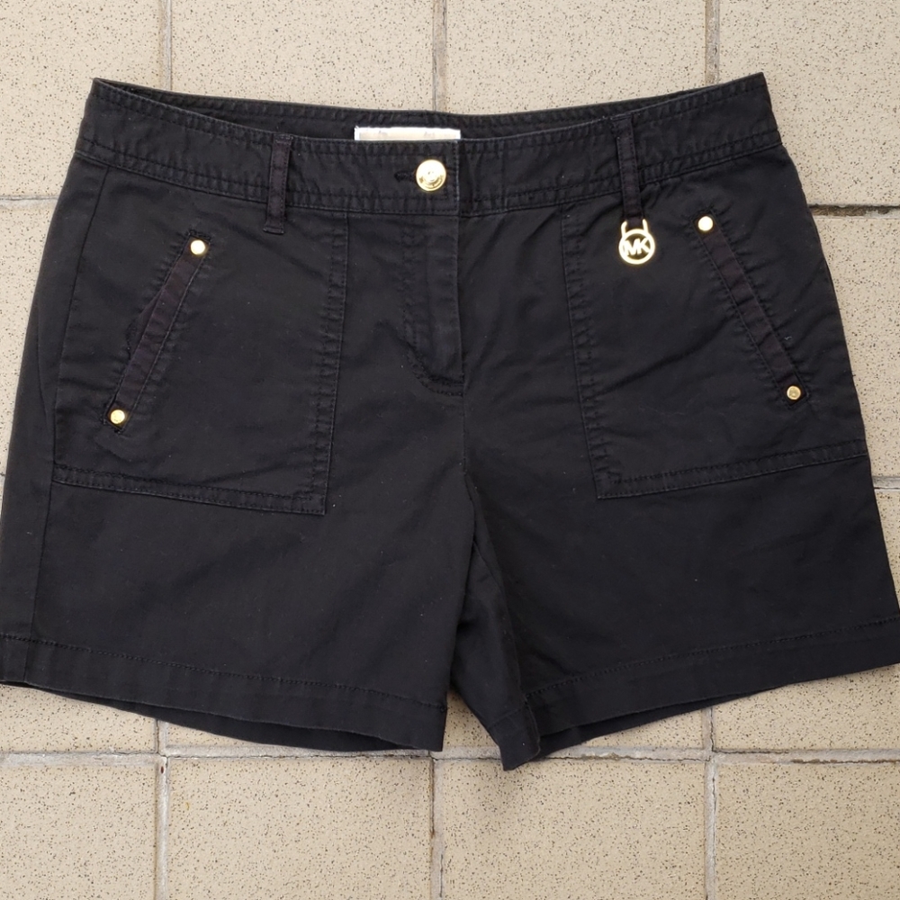 Black Michael Kors Stretch Shorts Size 6